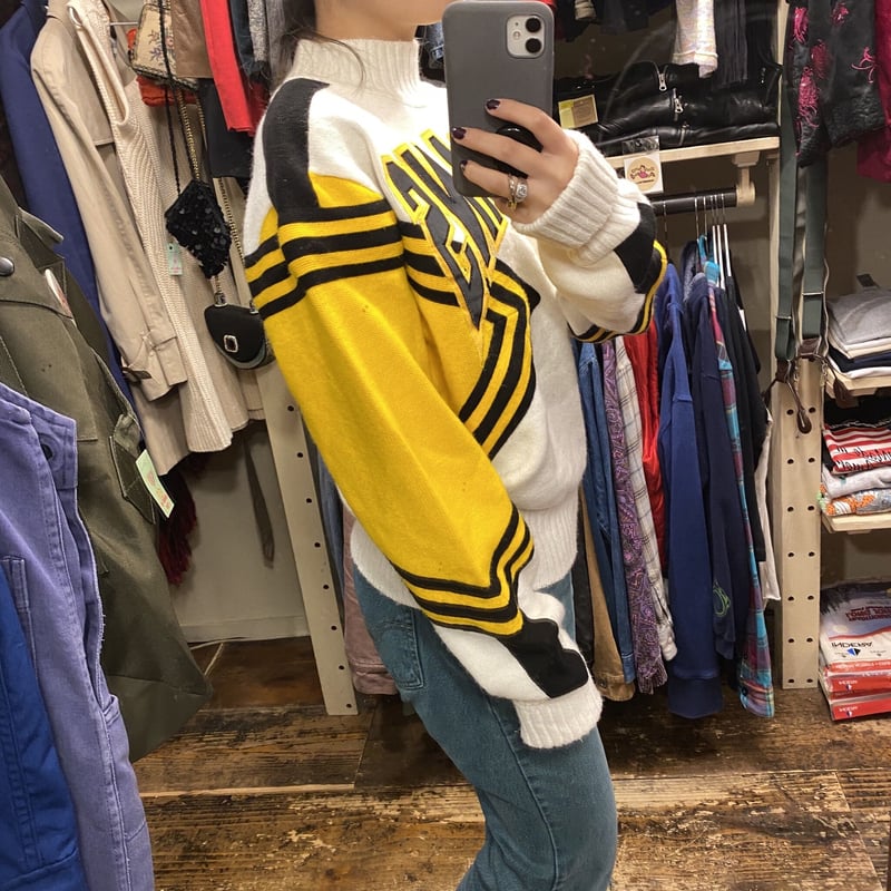 ※80s チアガールニット　usa VARSITY 希少 USED] made in U.S.A. チアガール ニット | garden730