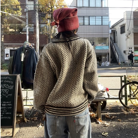 [USED] "L.L.BEAN" バーズアイ🦜ニット