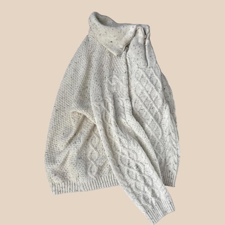 [USED] バニラビーンズ HALF ZIP ニット