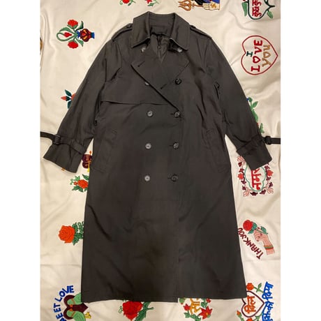 [USED] "LONDON FOG" BLACK トレンチ コート