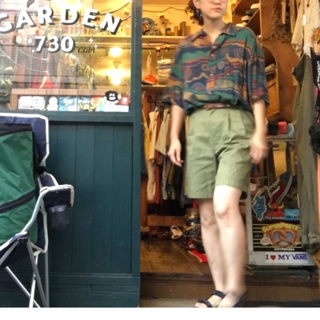 [USED]  オリーブカラー ２タックショーツ
