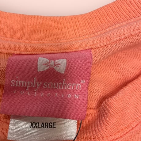 [USED]かわいい♡サーモンピンクBIGプリントTee