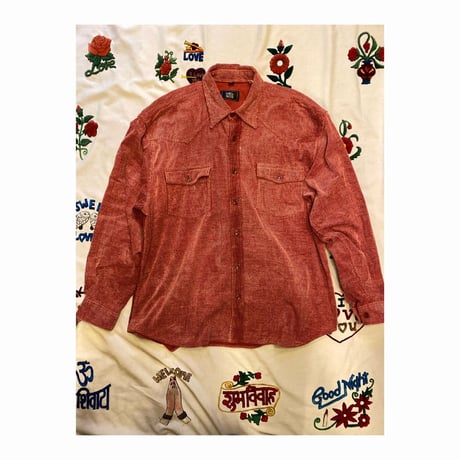 [USED] かわいいカラー♡BiGサイズコーデュロイシャツ