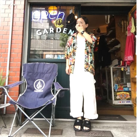 [USED] C&A 柄 レーヨンシャツ