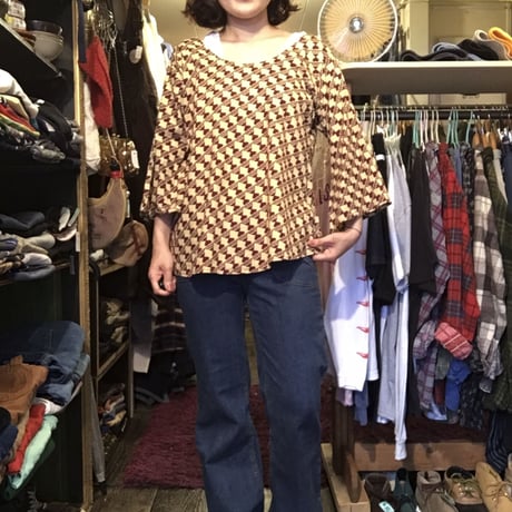 [USED] アフリカンベルスリーブTOPS