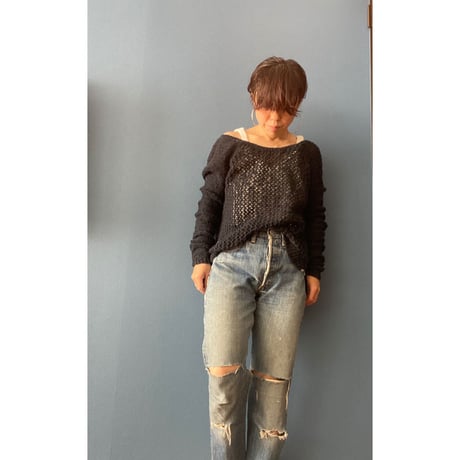 [USED] Abercrombie&Fich かぎ編み COTTON ニット