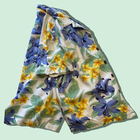 [USED]花柄レーヨン SHIRTS