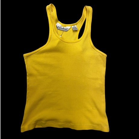 [USED]リブ　Yellowタンクトップ