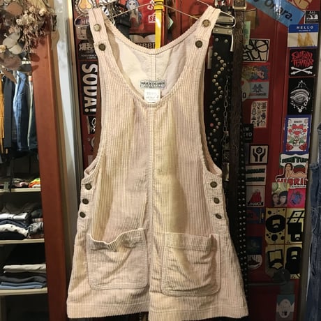 [USED] クリーム色☃️コーデュロイジャンパースカート