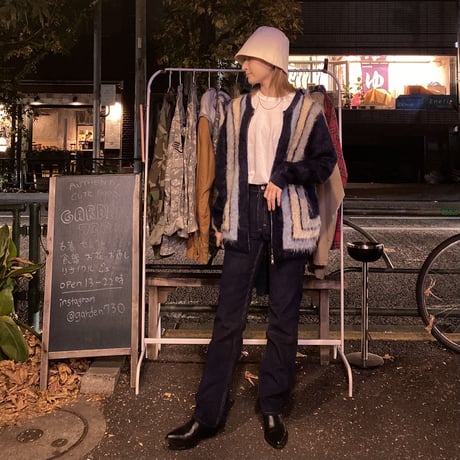[USED] モヘアニットZIPカーディガン⛄️