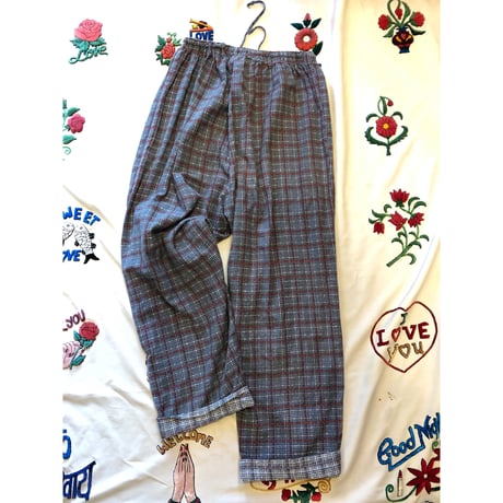 [USED] ネルCHECK パジャマパンツ