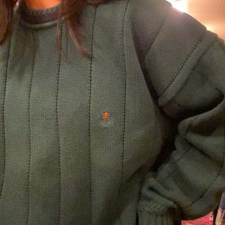 [USED] Green Hand Framed Knit 💚