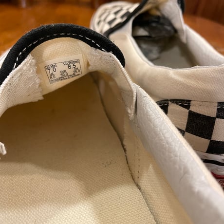 [USED] VANS CHECKER SLIP-ON / US7