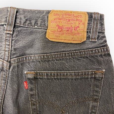 [USED] "Levi's 501" BLACK DENIM