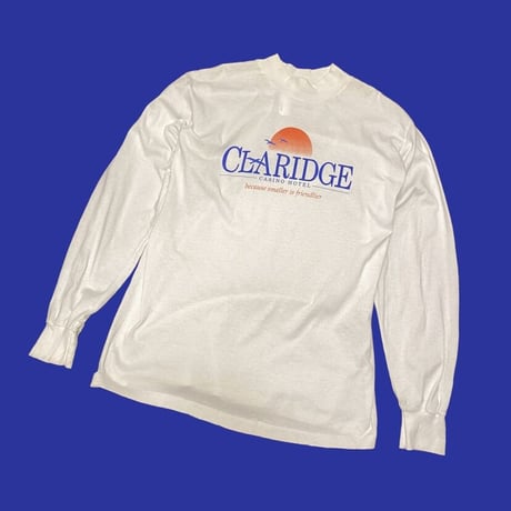 [USED] モックネック☁️プリント ロンTee