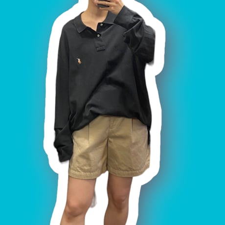[USED]Polo ラルフローレン 超BIG 長袖ポロシャツ