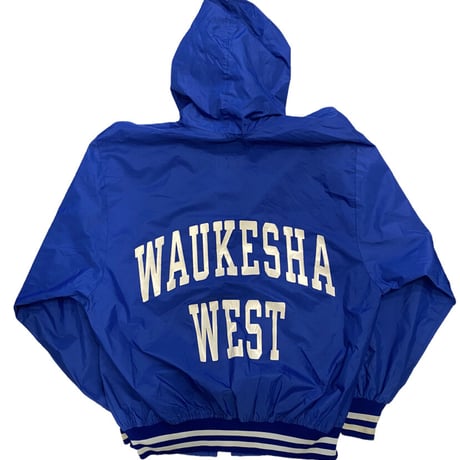 [USED] Nylon stadium jacket BLUE XL