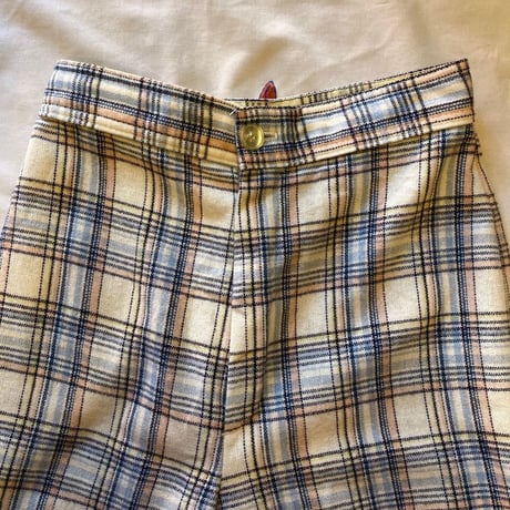 [USED] VINTAGE チェック柄フレア PANTS♡
