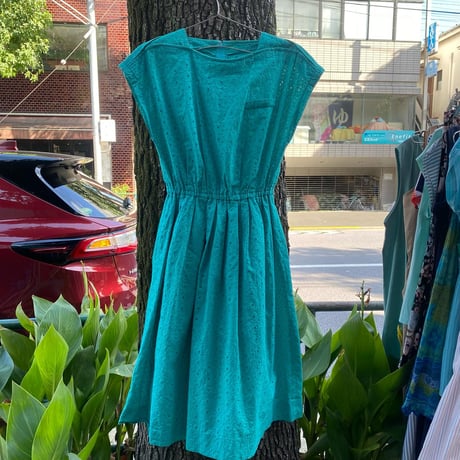 [USED]エメラルド グリーン ワンピース👗