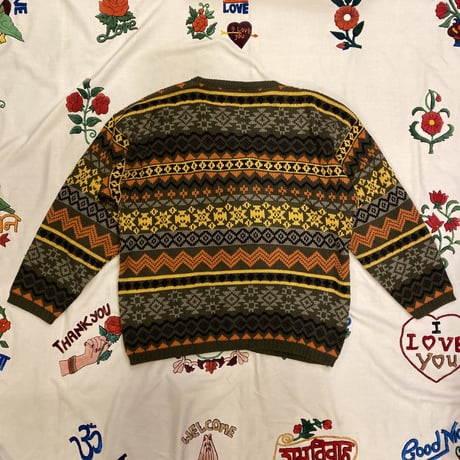 [USED] ノルディック柄ニットカーディガン❄️