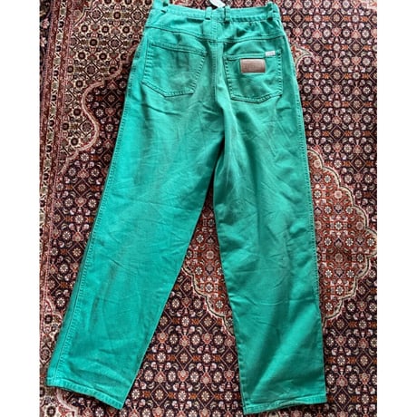[USED] カラー DENIM パンツGREEN💚