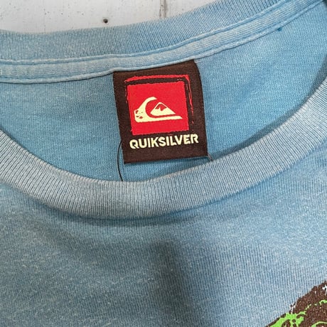 [USED] Quick silver ピチ ダイナソー Tee kids size🦖🩵