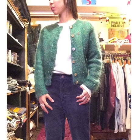 [USED] 可愛い緑のカーディガン