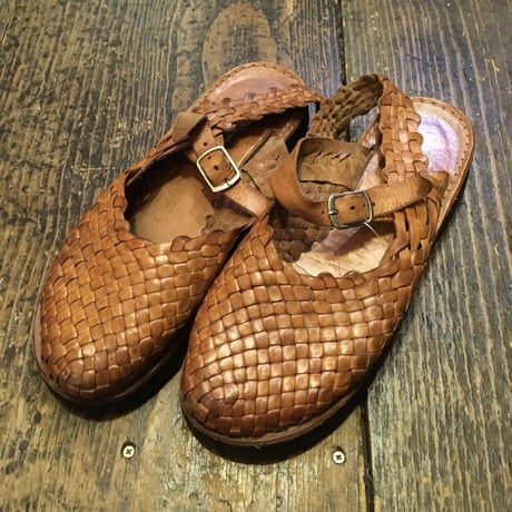 [USED] MEXICO レザー 編みサンダル