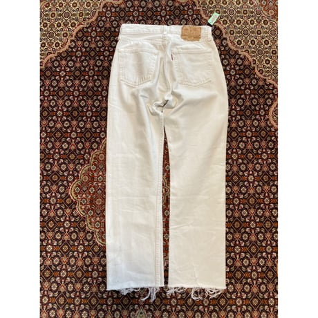 [USED] Levi's 501 WHITE CUT-OFF
