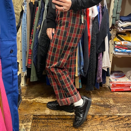 [USED] 70'sざっくりチェック!POLY PANTS