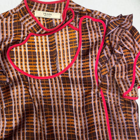 [USED] PRADA ワンピース 100%silk