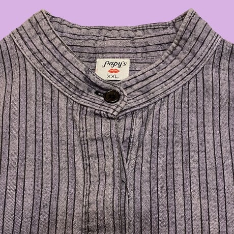 [USED] ストライプコットンSHIRTS / BIGサイズ
