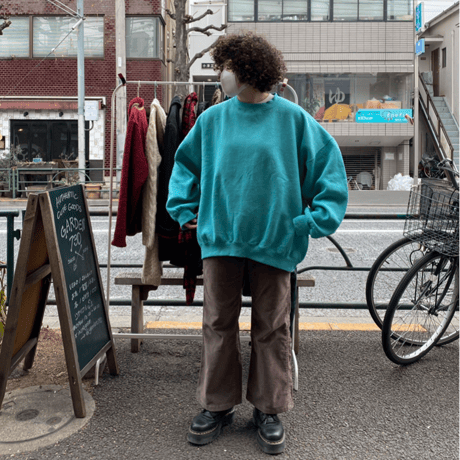 [USED]  "HONORS" ミントカラーSWEAT🍃