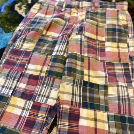 [USED] パッチワークチェック柄PANTS