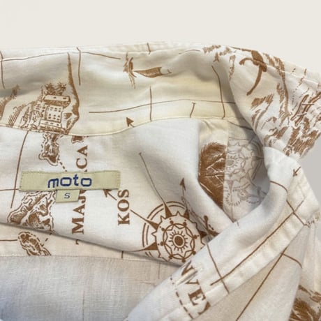 [USED] 地図柄 ガーゼSHIRTS