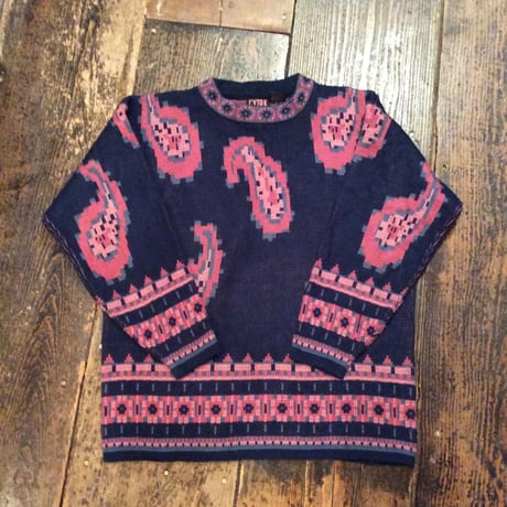 [USED]  ペイズリー柄 KNIT