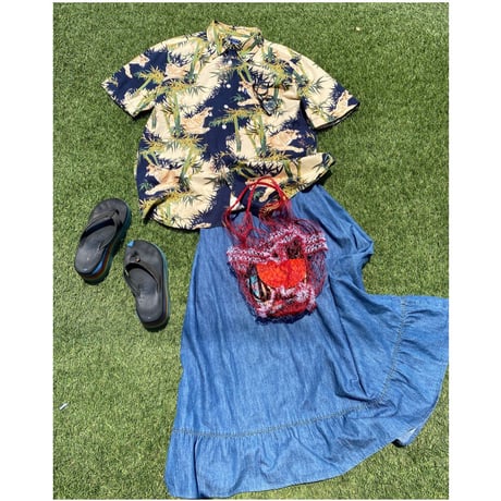 [USED] GUESS 虎柄プリントSHIRTS  🐅