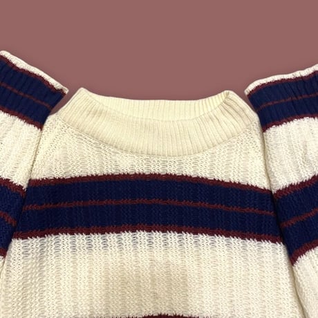[USED] ざっくり♡ボーダー ACRYL KNIT