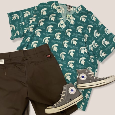[USED] "MSU" SKIPPER SHIRT！