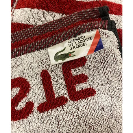[DEADSTOCK] LACOSTE バスタオル！125cm×58cm
