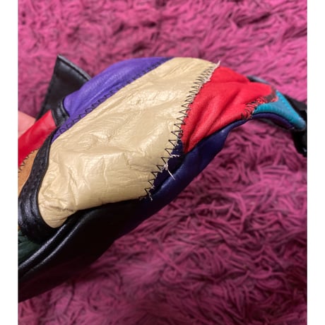 [USED] レザーパッチワーク ウェストPOUCH