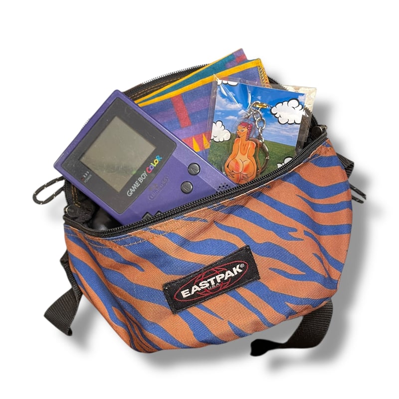 USED]EASTPAK USA 💙zebra🤎 ウエストポーチ | garden730