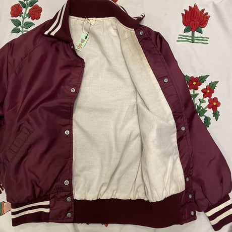 [USED] BURGUNDY NYLON スタジャン♡