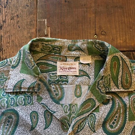 [USED] VINTAGE  "ARROW" ペイズリーシャツ