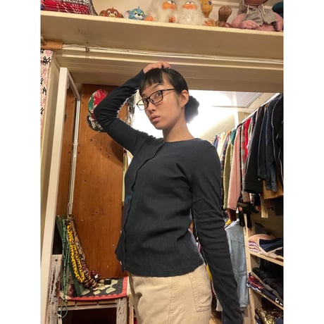 [USED] NAVY カーディガン♡