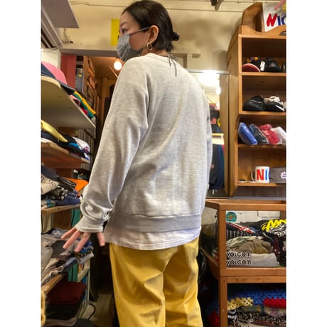 [USED] 80's Mickey SWEAT -LARGE ASH-