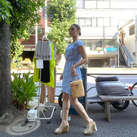 [USED] A.P.C. ブルーストライプワンピース