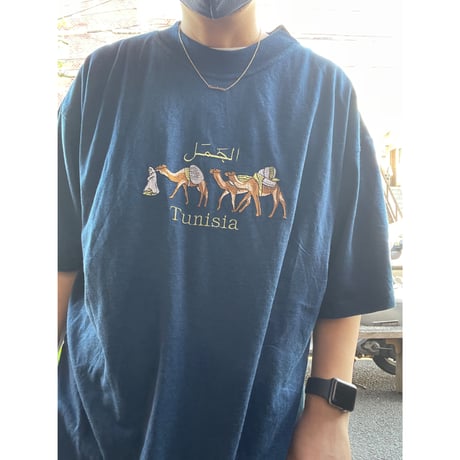 [USED] TUNIJIA スーベニア Tee NAVY