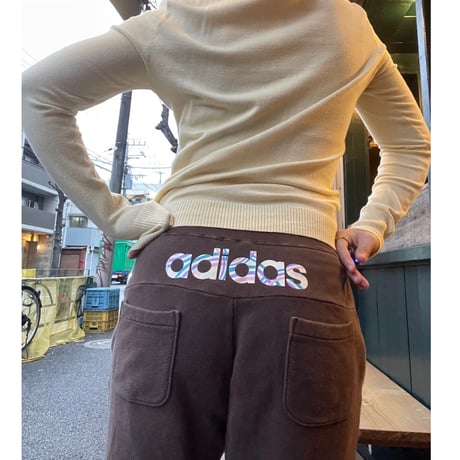 [USED] adidas ローライズフレアスウェットPANTS🤎