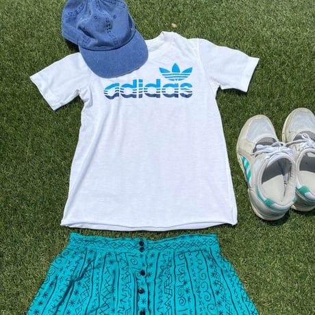 [USED] adidas OLD ピタTee💙
